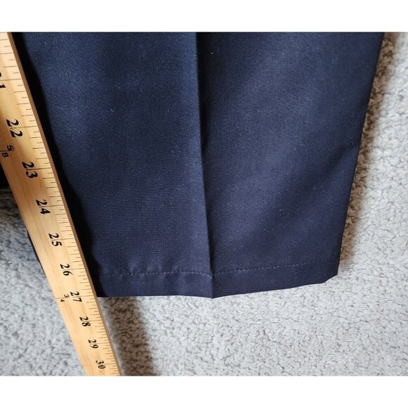 NEW Haggar Cool 18 Navy Blue Comfort Equipped Wrinkle Free Pants Size 38 x 29 - Picture 6 of 13